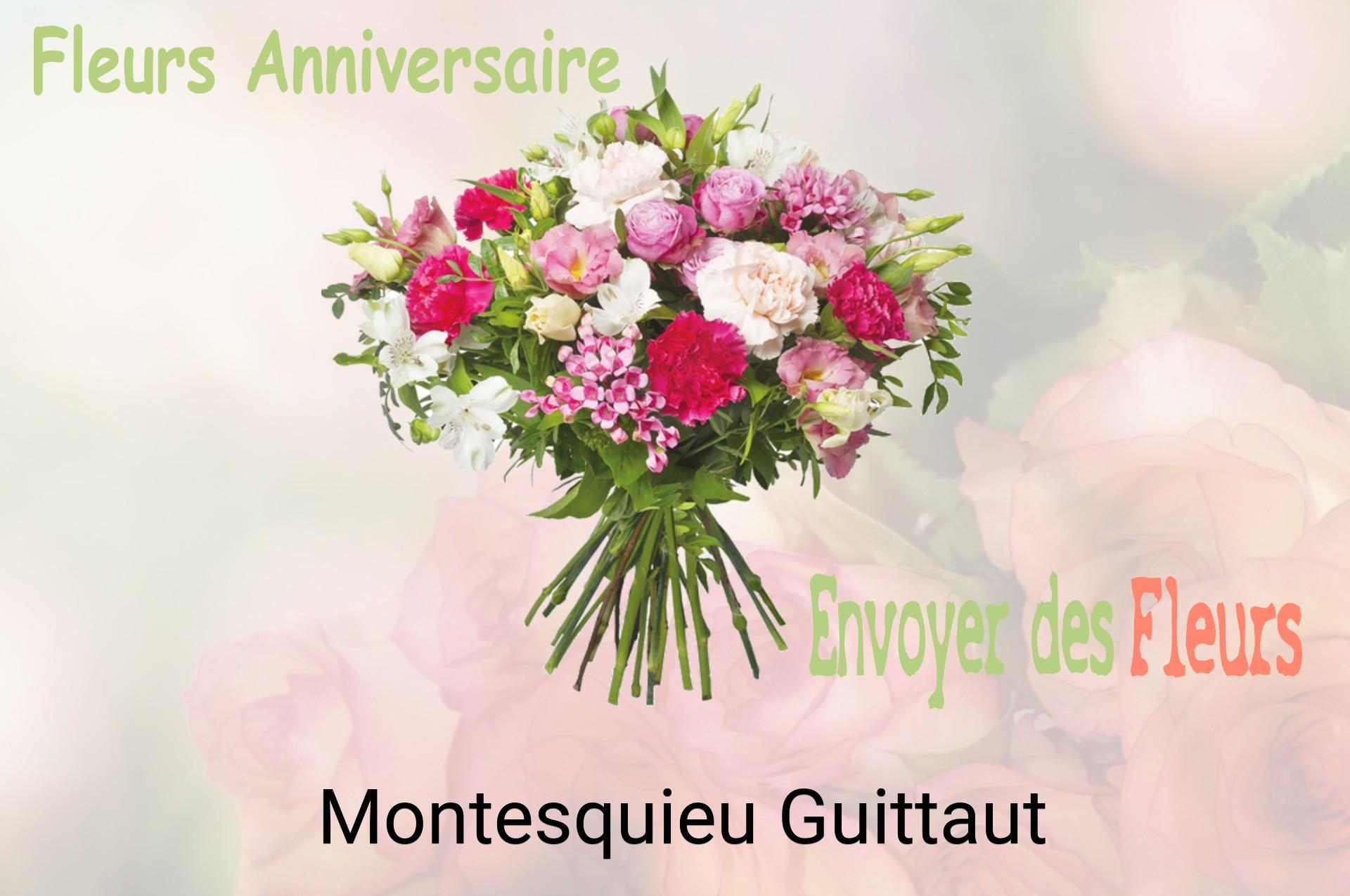 Bouquet de fleurs d’anniversaire livré à Montesquieu-Guittaut