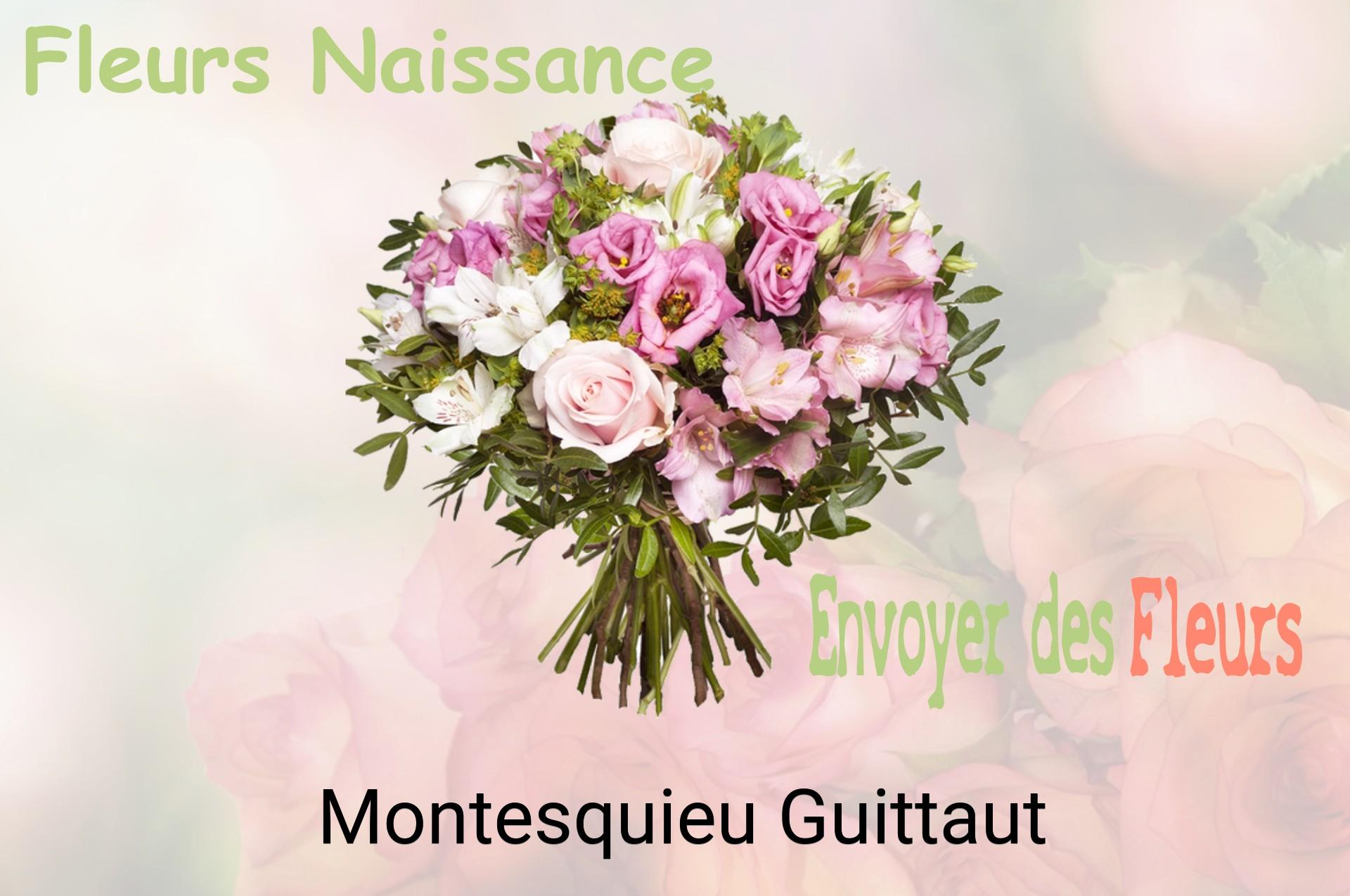 Bouquet de fleurs de naissance livré à Montesquieu-Guittaut