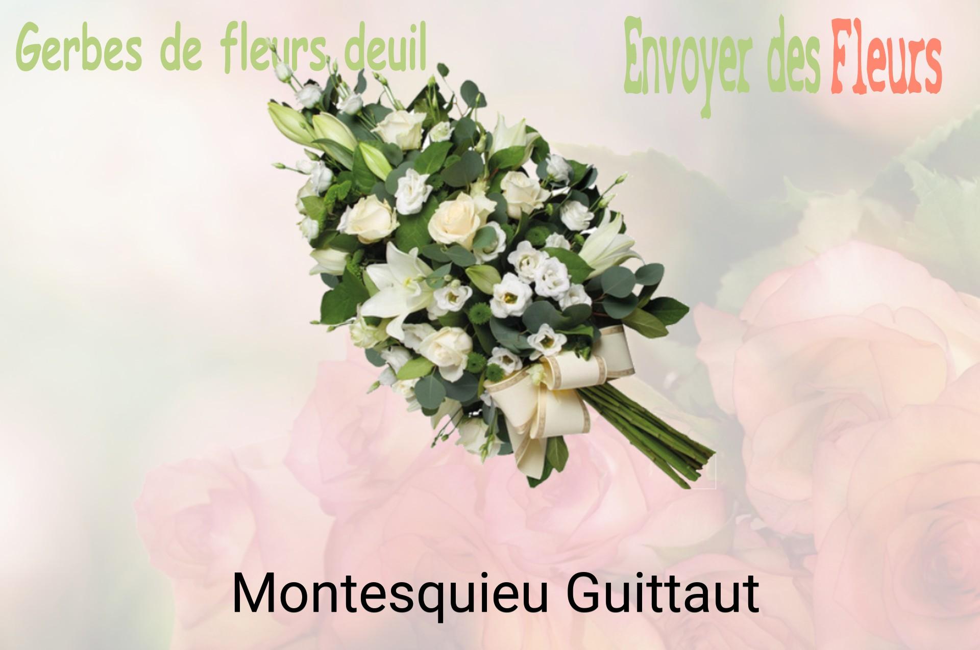 Gerbe de fleurs de deuil livrée à Montesquieu-Guittaut